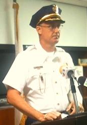 Chief Christopher Howell details the Saturday shooting that left him and Officer Elsworth Jones hospitalized (Photo courtesy of the V.I. Police Department). Chief Christopher Howell details the Saturday shooting that left him and Officer Elsworth Jones hospitalized (Photo courtesy of the V.I. Police Department).